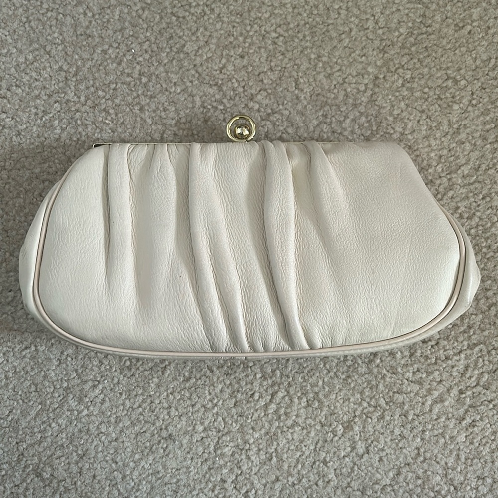 Vintage Tan Deerskin Clutch